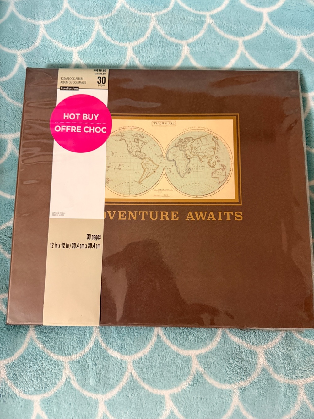 Travel Scrapbook Album Adventure Awaits Recollections 12x12 New